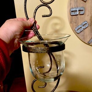 Wall candle holder
